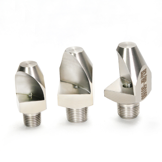 Boquilla de pulverización en abanico plano con deflector de ángulo estrecho en V